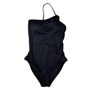 NWOT La Blanca Island Goddess Lace Back One Shoulder One Pc Swimsuit Women 8